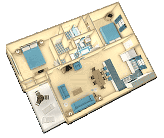 Two Bedromm floor plan