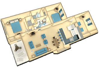 Two Bedromm floor plan